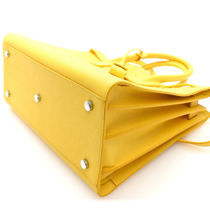 Saint Laurent Grained Calfskin Small Sac De Jour Jaune 8 of 8