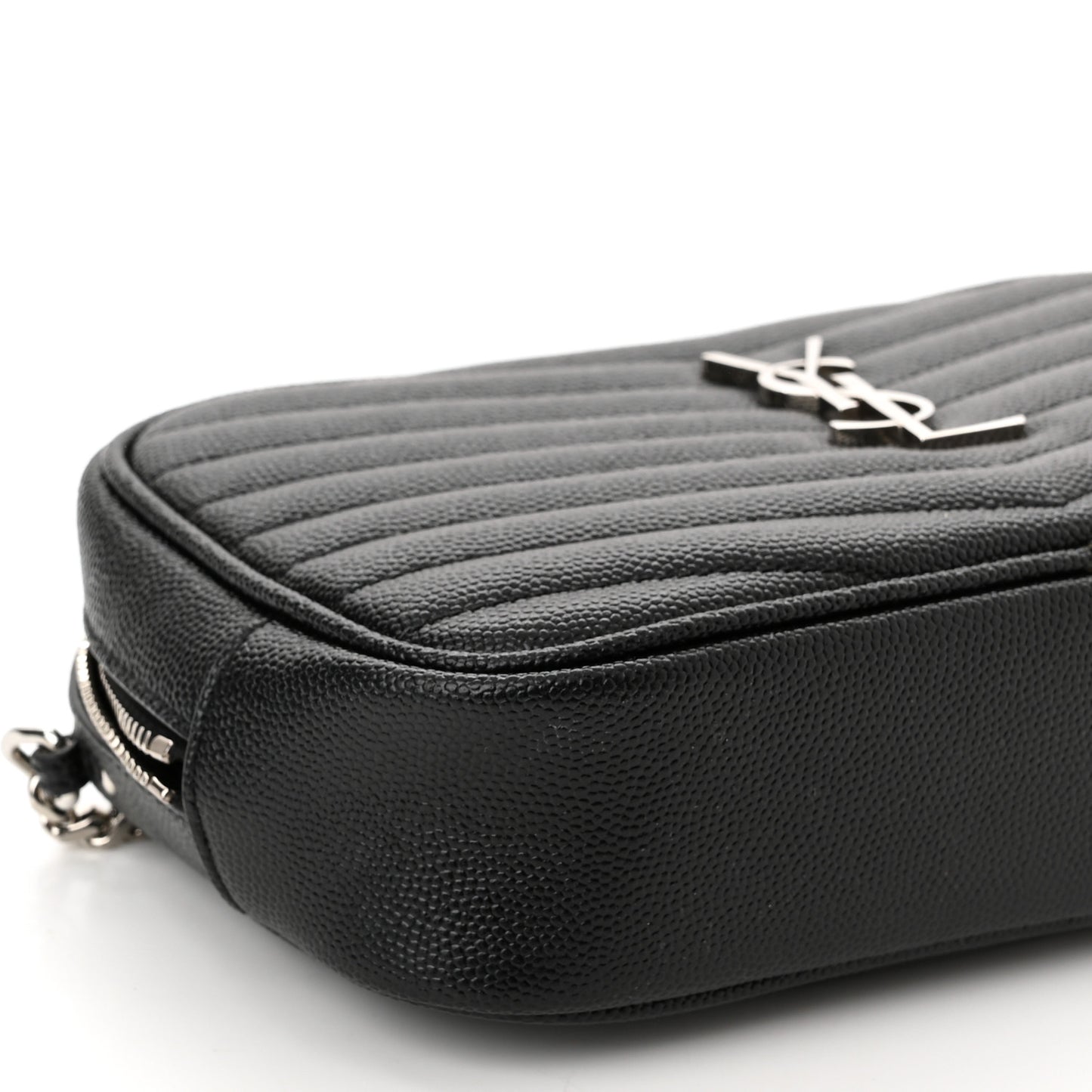 Grain De Poudre Matelasse Monogram Mini Lou Camera Bag Black