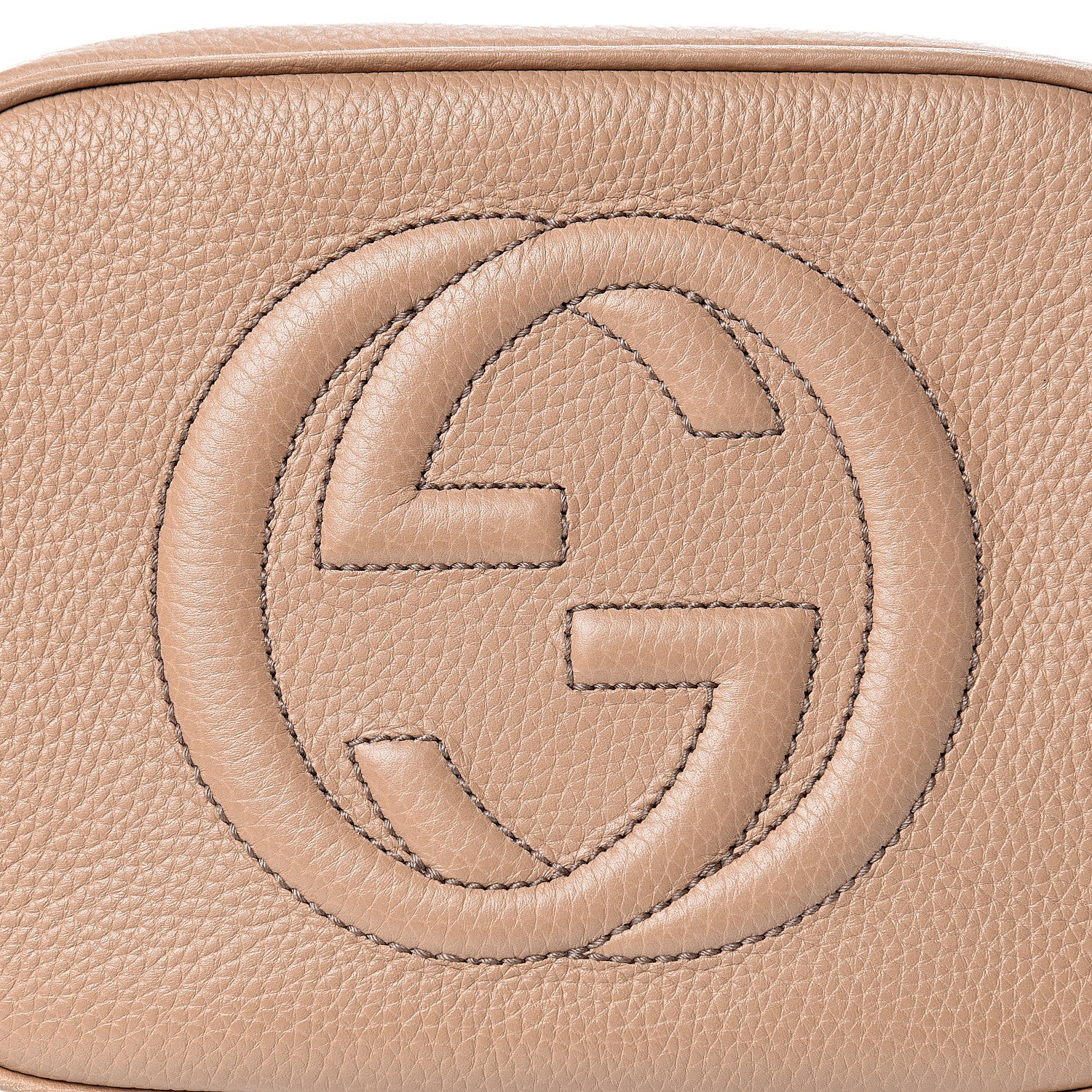 Gucci Pebbled Calfskin Small Soho Disco Bag Camelia 7 of 9