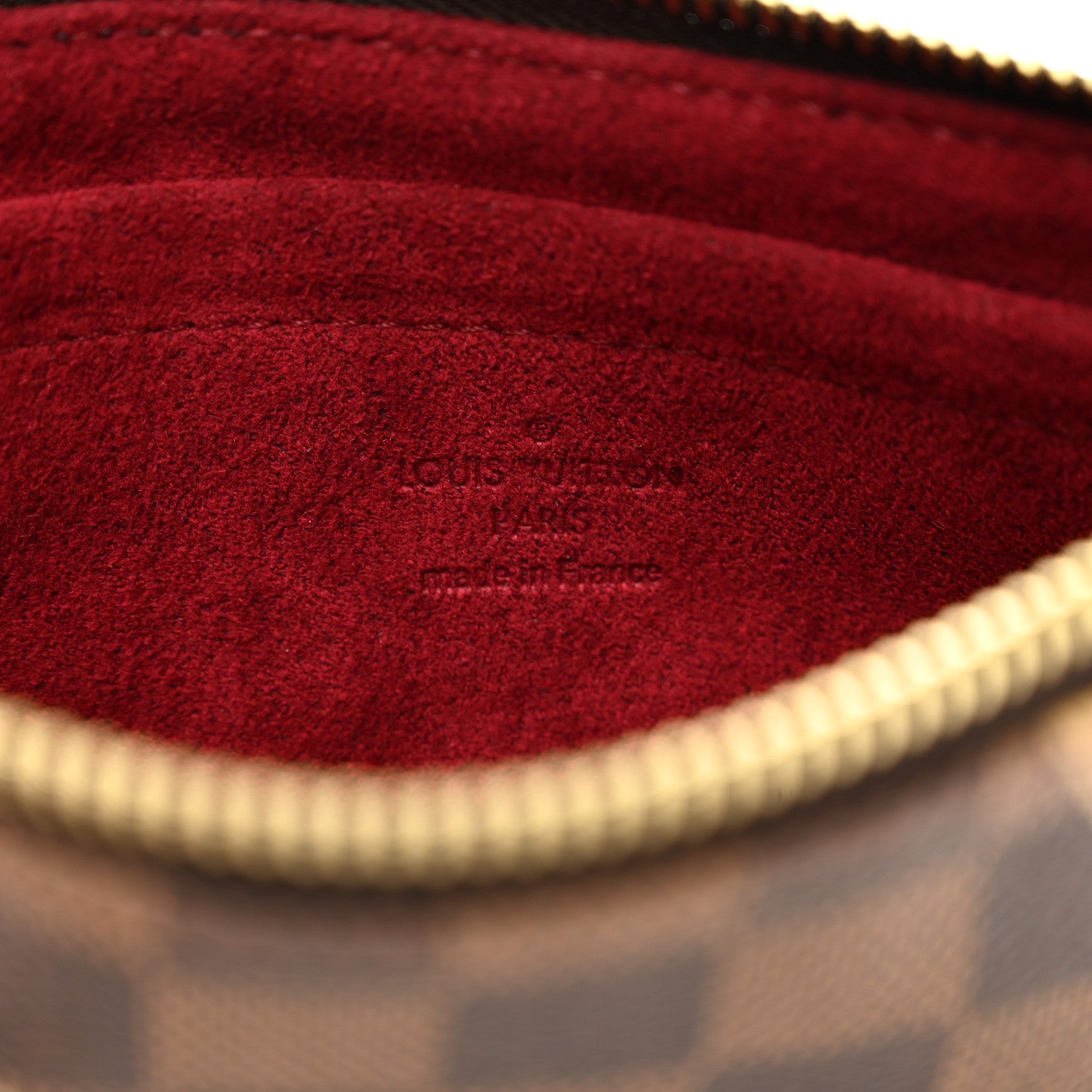 Louis Vuitton Damier Ebene Trunks Labels Pochette Milla MM 7 of 7