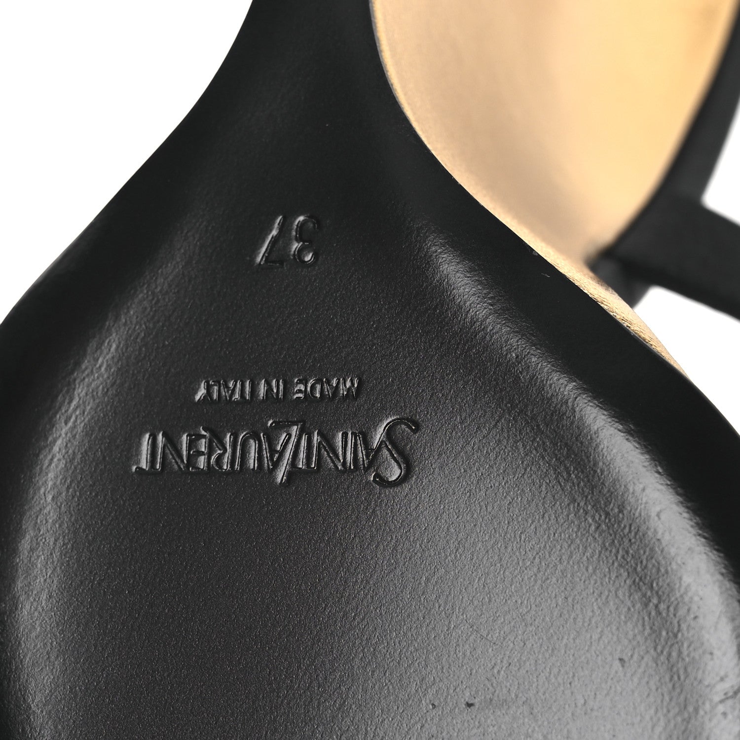 Saint Laurent Satin Salome 110 Wedge Sandals 37 Black 8 of 13