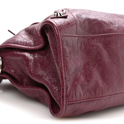 Balenciaga Agneau Classic Silver Hardware City Violet Prune 10 of 11