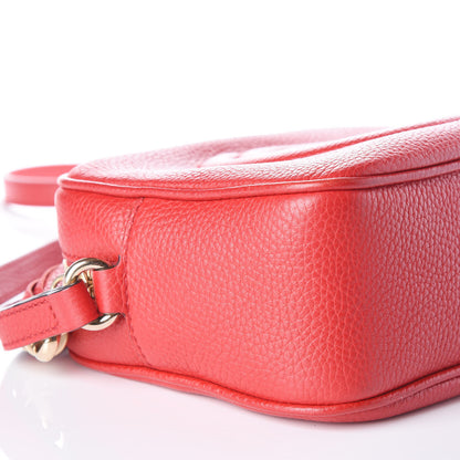 Gucci Pebbled Calfskin Small Soho Disco Bag Vibrant Red 8 of 10