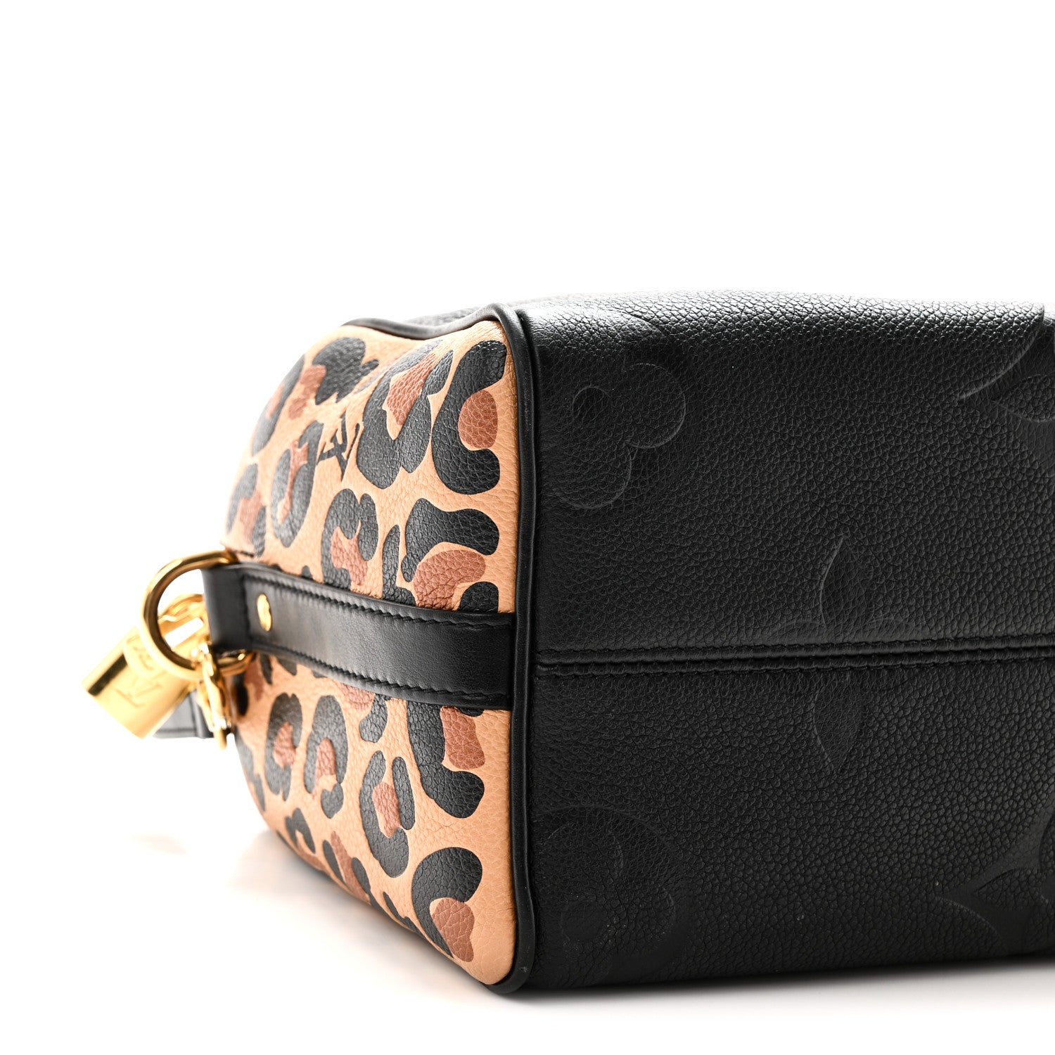 Louis Vuitton Empreinte Monogram Giant Wild At Heart Speedy Bandouliere 25 Black 8 of 9