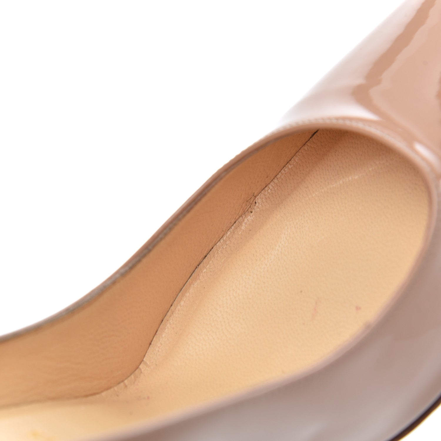 Christian Louboutin Patent Decollete 554 100 Pumps 40 Nude 11 of 17