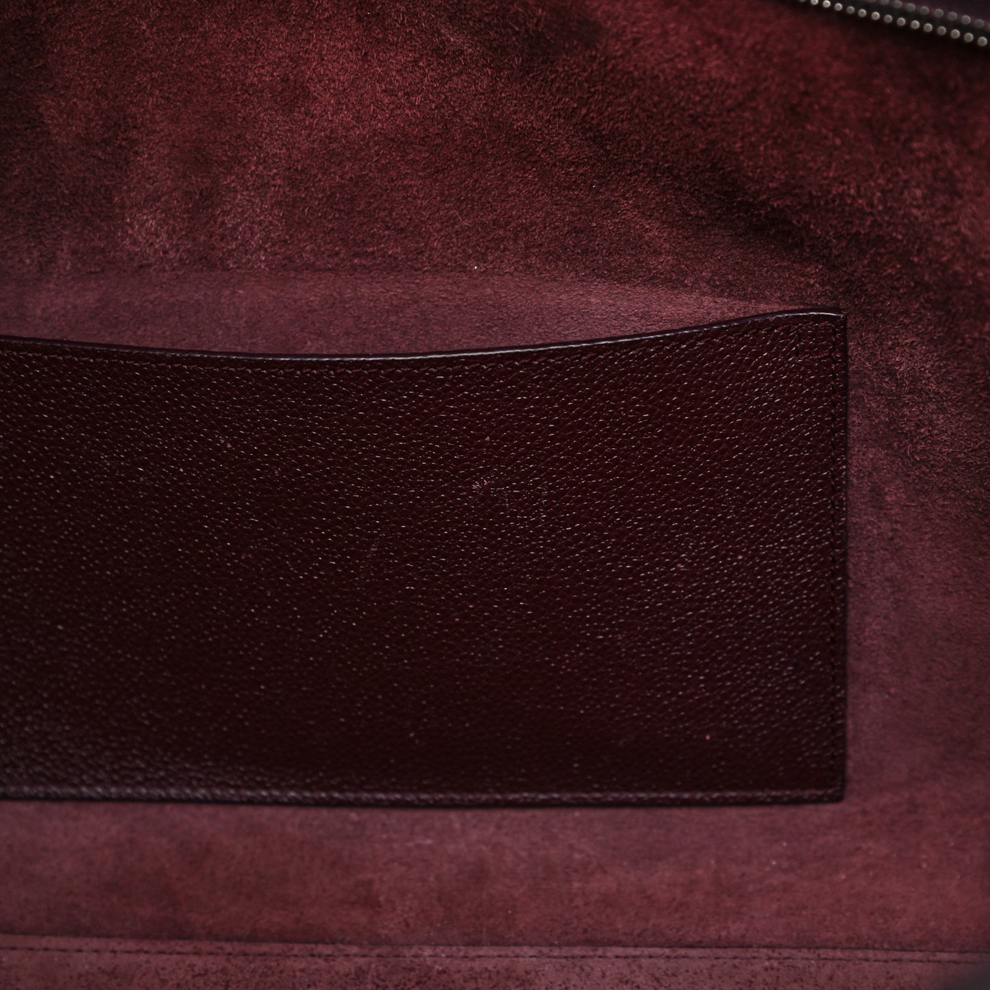 Grained Calfskin Medium Cabas Rive Gauche Amaranto