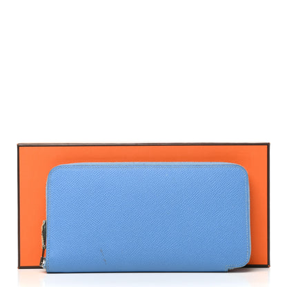 Hermes Epsom Silk'In Wallet Bleu Paradis 11 of 11
