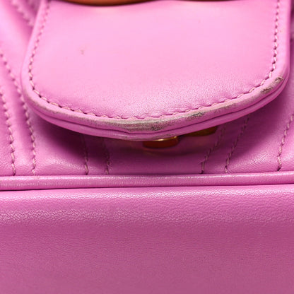 Gucci Calfskin Matelasse Medium GG Marmont Shoulder Bag Candy Mousse 9 of 9