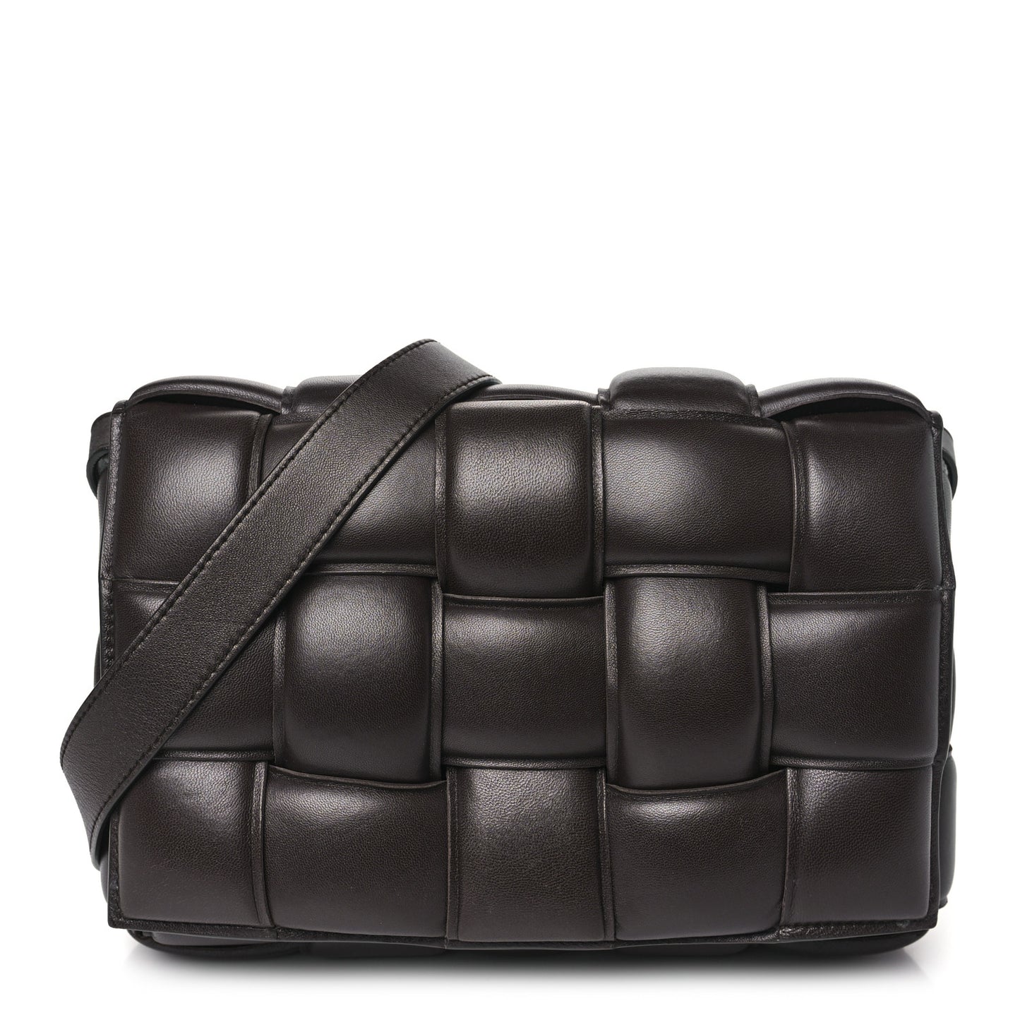 Nappa Maxi Intreccio Padded Cassette Crossbody Bag Fondant