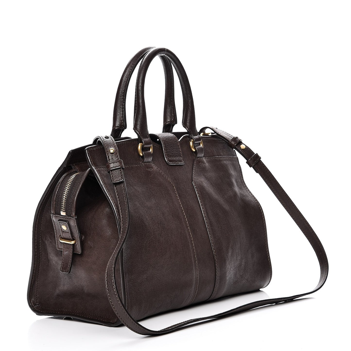 Sheepskin Small Cabas ChYc Dark Brown