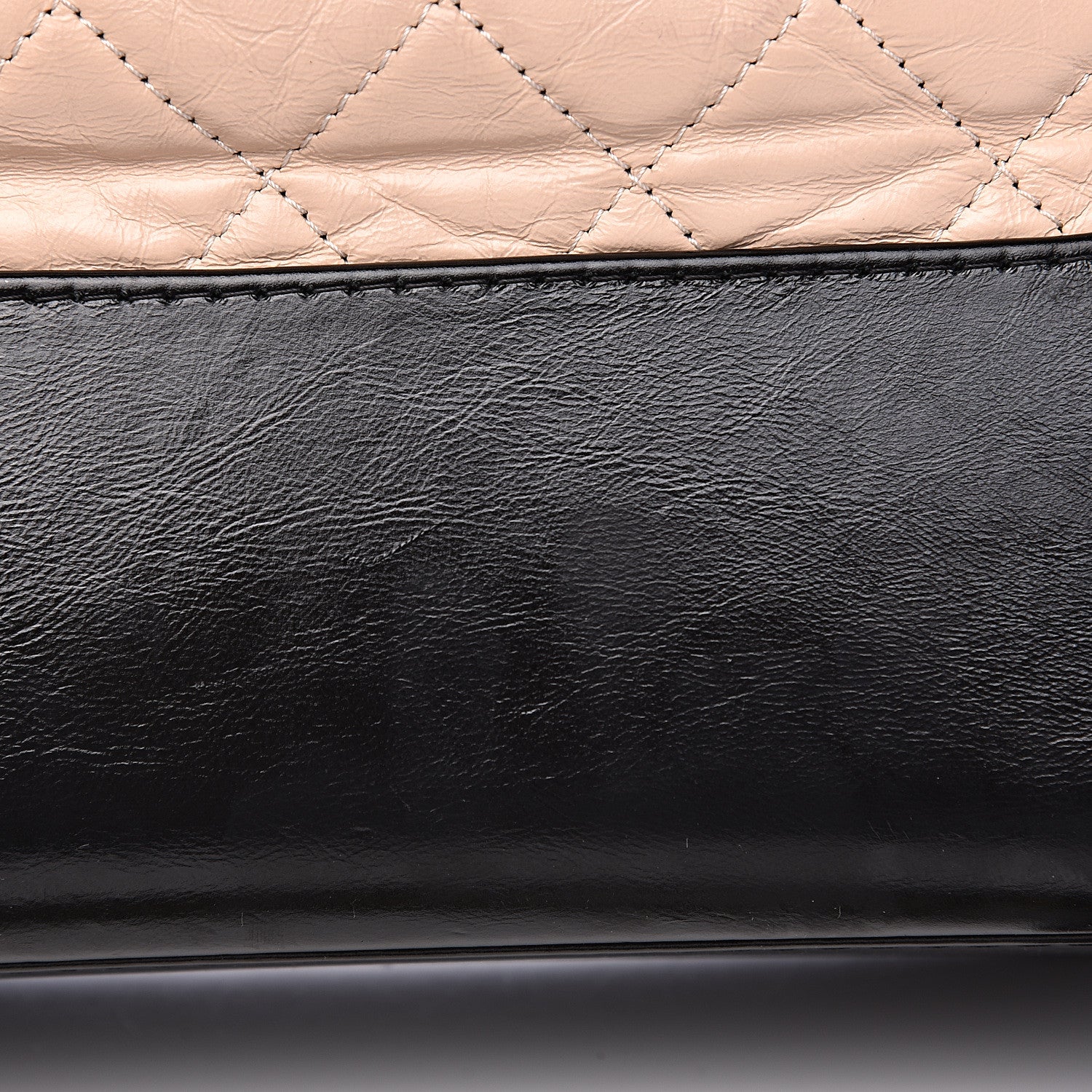 Chanel Aged Calfskin Quilted Medium Gabrielle Hobo Beige Black 15 of 17