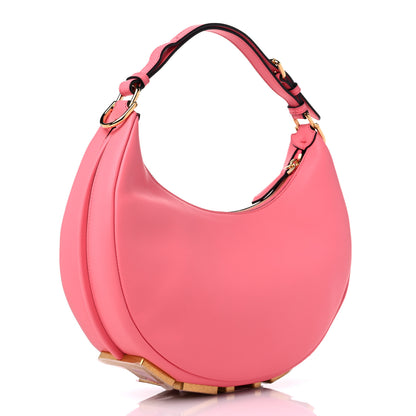Fendi Vitello Grace Matte Small Fendigraphy Hobo Bag Pink Dalia 3 of 12