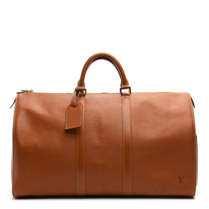 Louis Vuitton Epi Keepall 50 Cipango 1 of 10