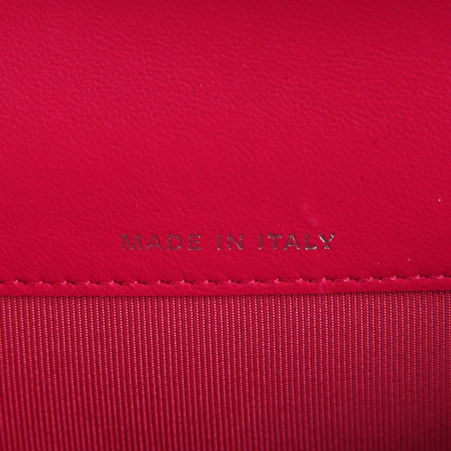 Chanel Lambskin Quilted Flap Card Holder Fuchsia 5 of 7