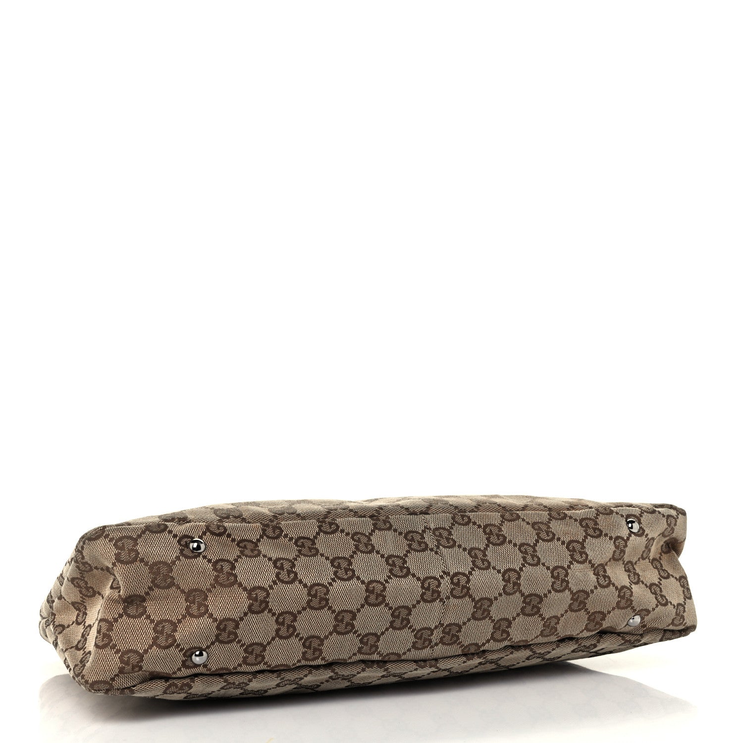 Gucci Monogram Canvas GG Shoulder Bag Brown 3 of 9