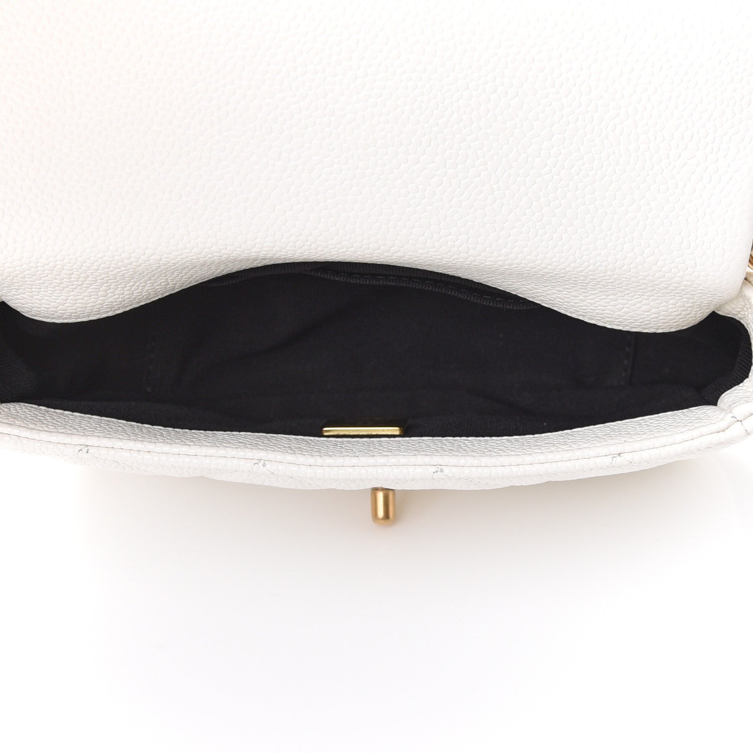Chanel Caviar Quilted Mini Chain Soul Flap White 9 of 10