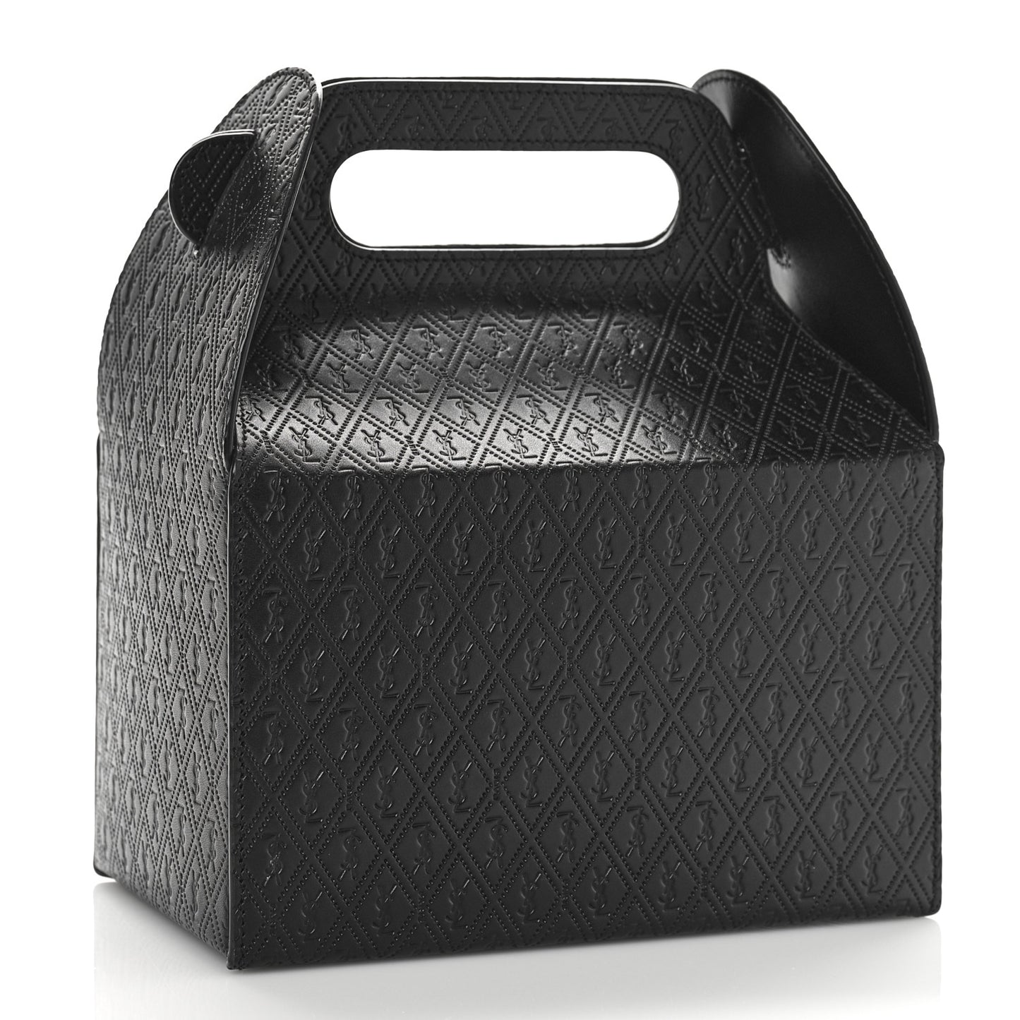 Calfskin Monogram Take Away Box Black