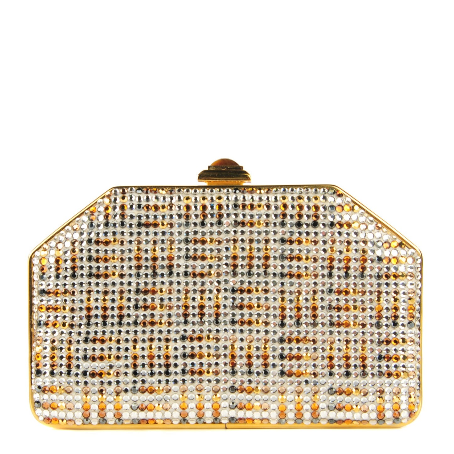 Crystal Minaudiere Clutch Multicolor