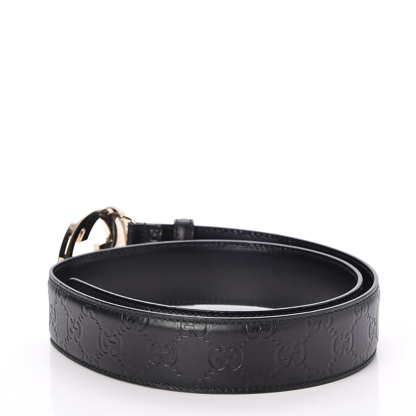 Guccissima Interlocking G 40mm Belt 85 34 Black