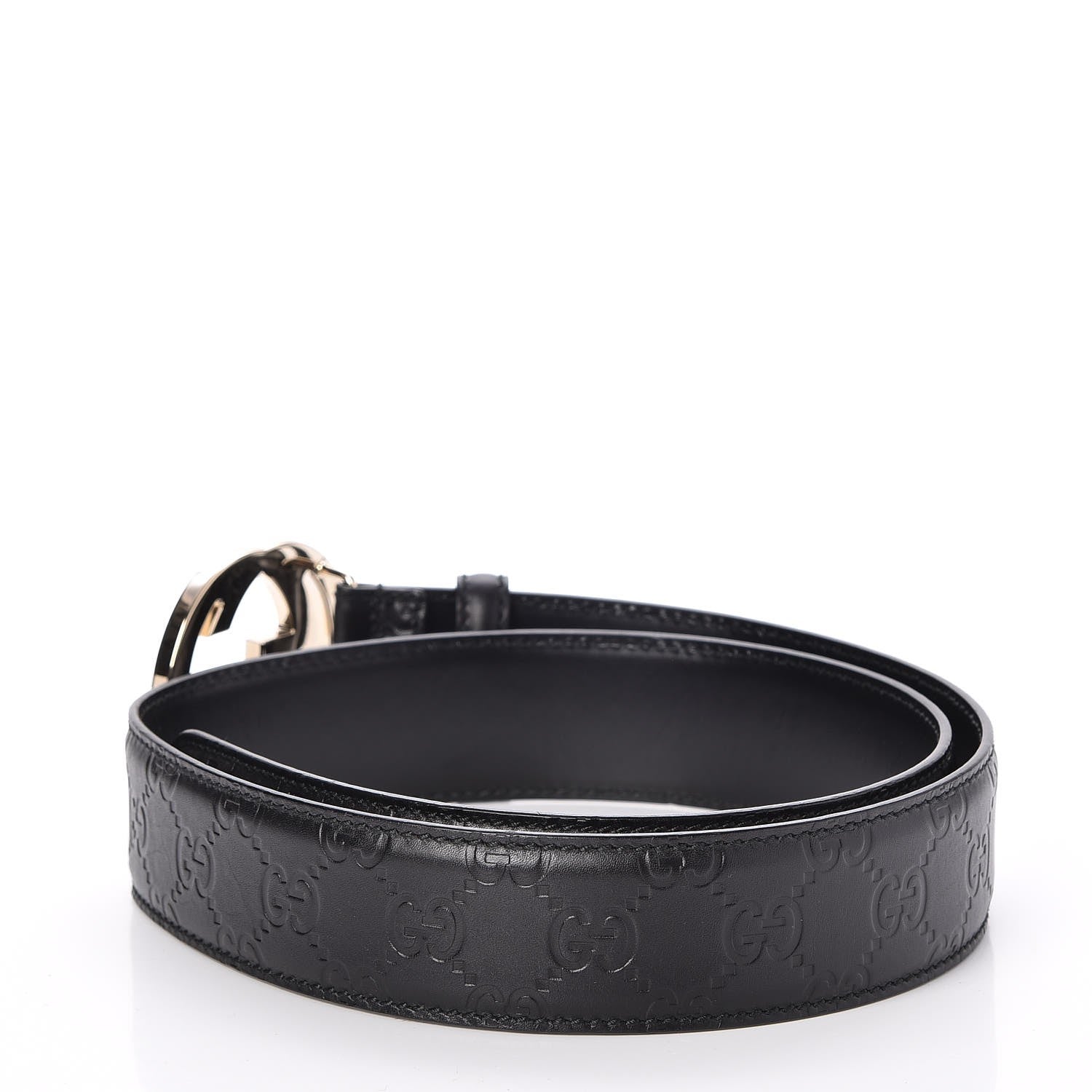 Gucci Guccissima Interlocking G 40mm Belt 85 34 Black 3 of 5