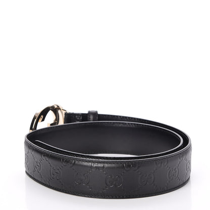 Gucci Guccissima Interlocking G 40mm Belt 85 34 Black 3 of 5