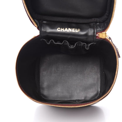 Chanel Caviar Vanity Cosmetic Case Burgundy 5 of 12