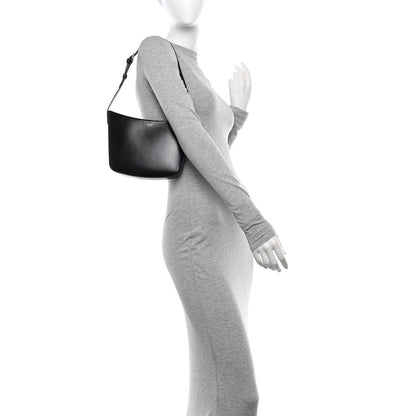 Celine Shiny Calfskin Medium Croque Bag Black 2 of 12