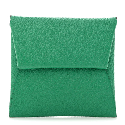 Hermes Chevre Mysore Bastia Verso Coin Purse Menthe Bleu Brume 1 of 8