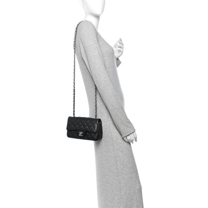 Chanel Caviar Quilted Mini Rectangular Flap Black 2 of 10