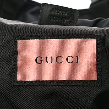 Gucci Techno Canvas GucciGhost Double Buckle Backpack Black New Acquamarine 9 of 12