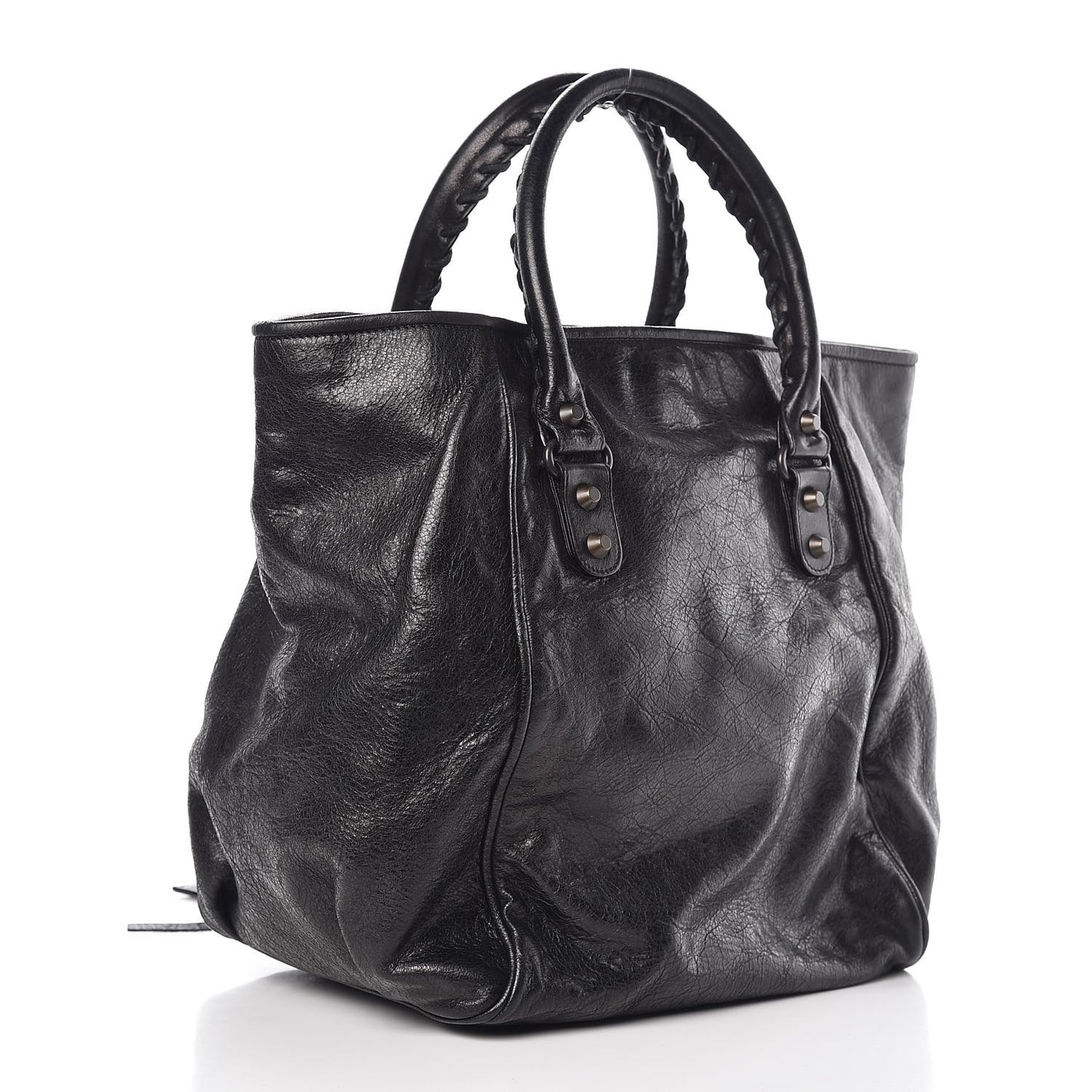 Agneau Classic Hardware S Sunday Tote Black
