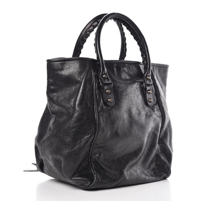Balenciaga Agneau Classic Hardware S Sunday Tote Black 3 of 7