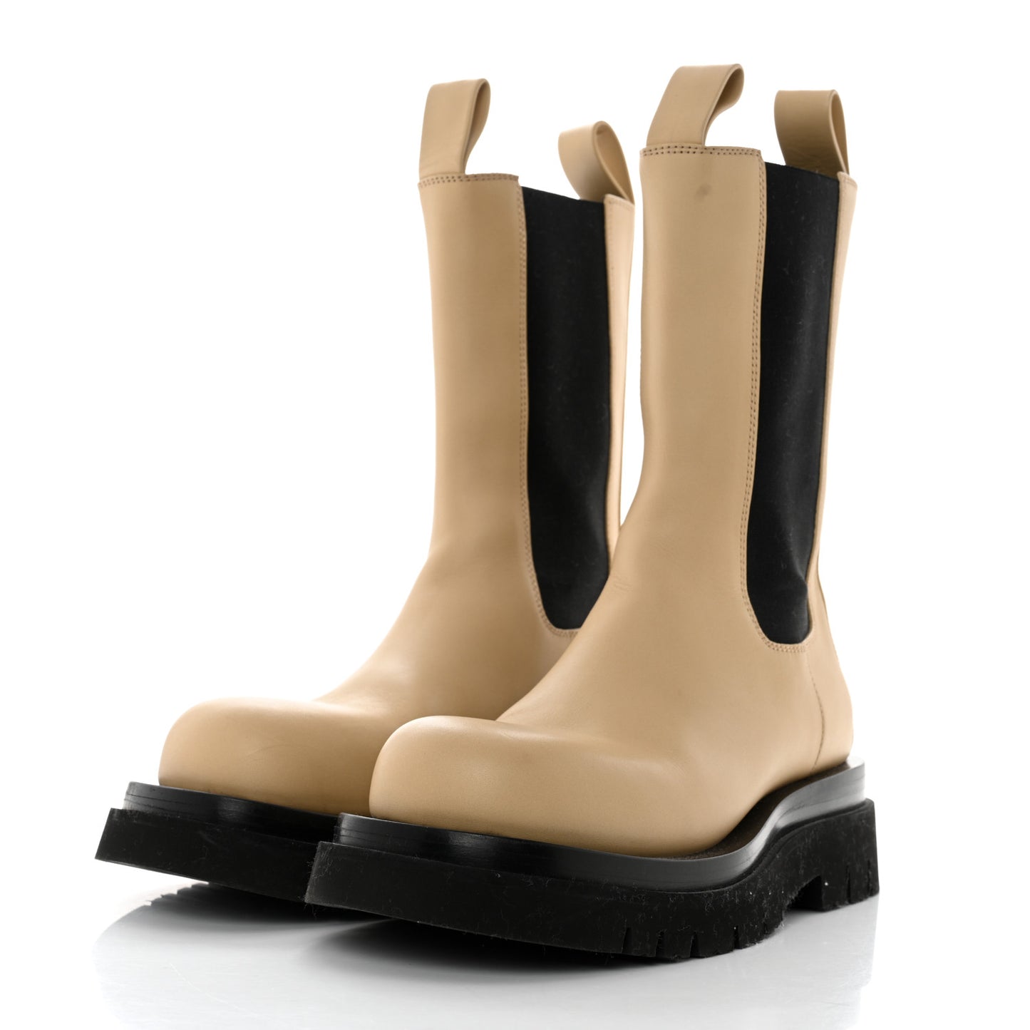 Calfskin The Lug Chelsea 55mm Boots 37.5 Cane Sugar