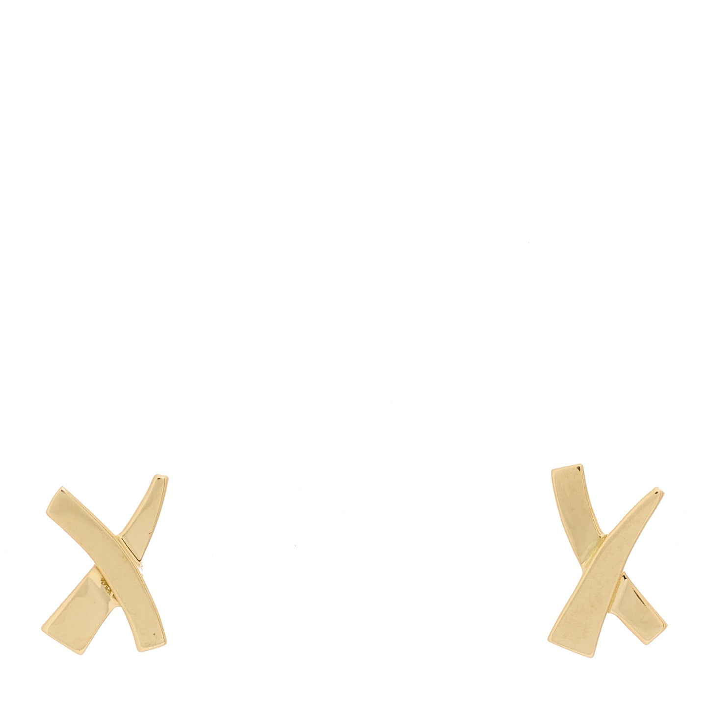 18K Yellow Gold Mini Paloma's Graffiti X Earrings