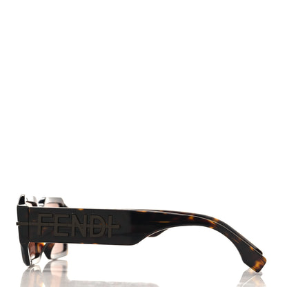 Fendi Acetate Jacquard FF Fendigraphy Square Sunglasses FE40073U Brown 3 of 7