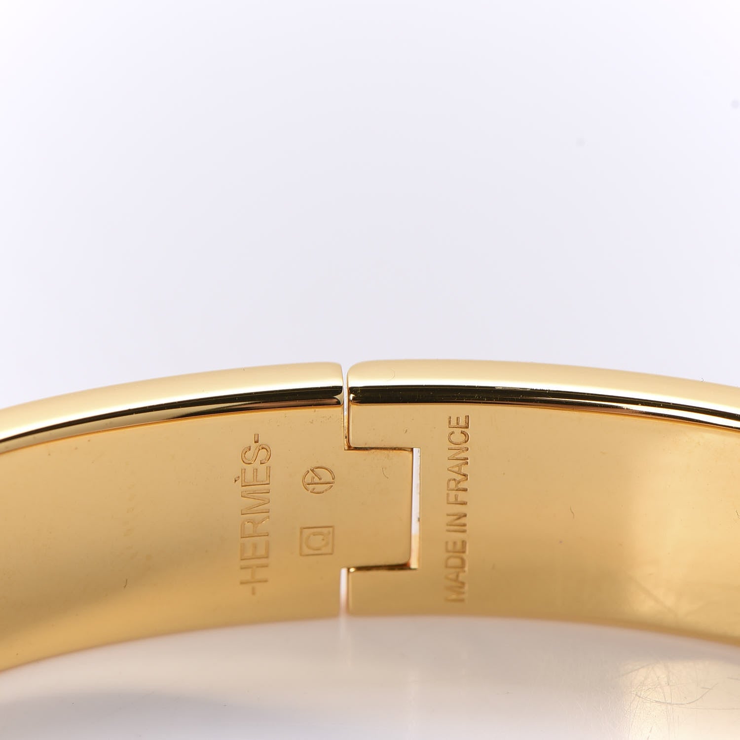 Hermes Enamel Narrow Clic Clac H Bracelet PM Bois De Rose 4 of 5