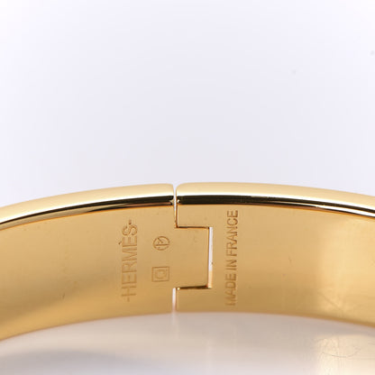 Hermes Enamel Narrow Clic Clac H Bracelet PM Bois De Rose 4 of 5