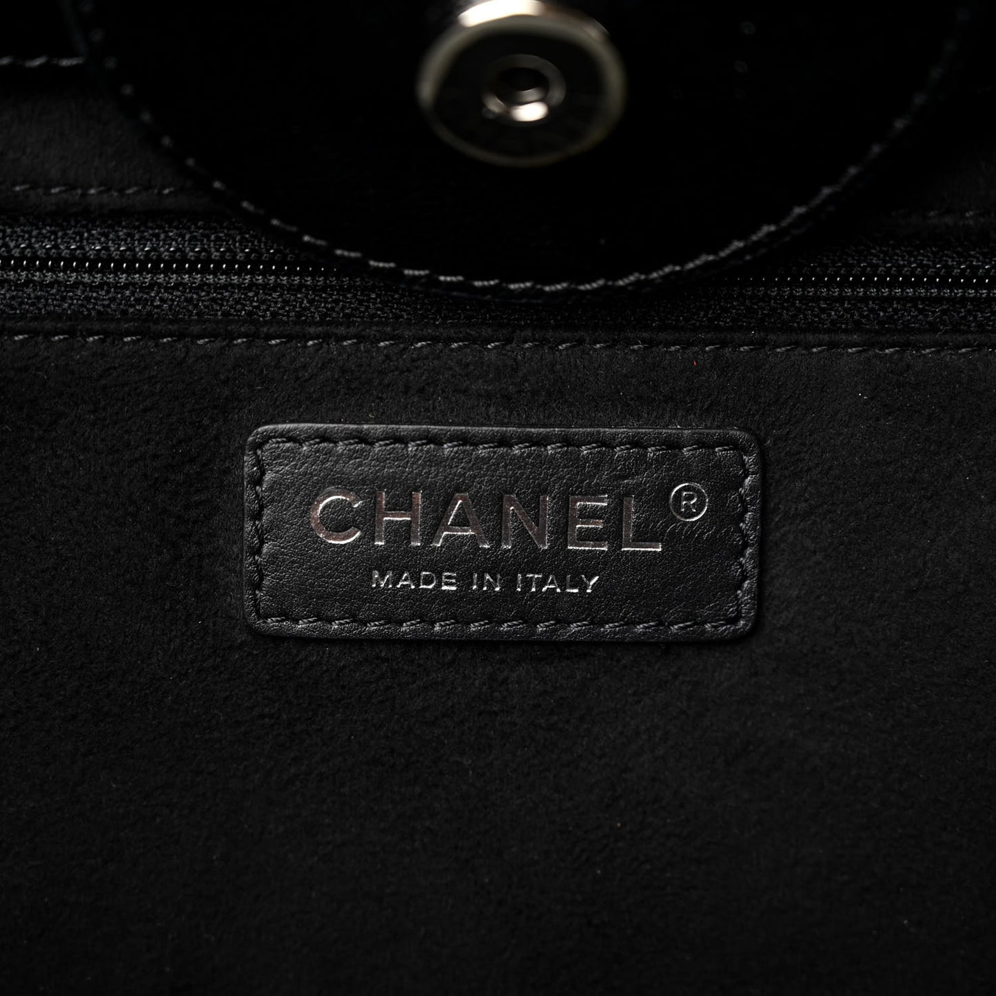 Caviar Small Studded Deauville Tote Black