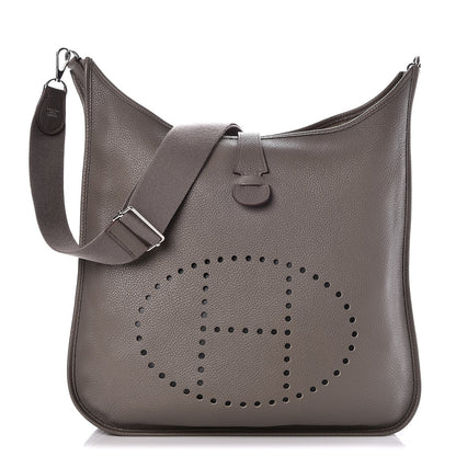 Hermes Taurillon Clemence Evelyne III TGM Etain 1 of 7