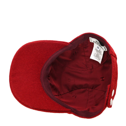 Hermes Wool Davis Varsity Cap 56 Rouge 5 of 6