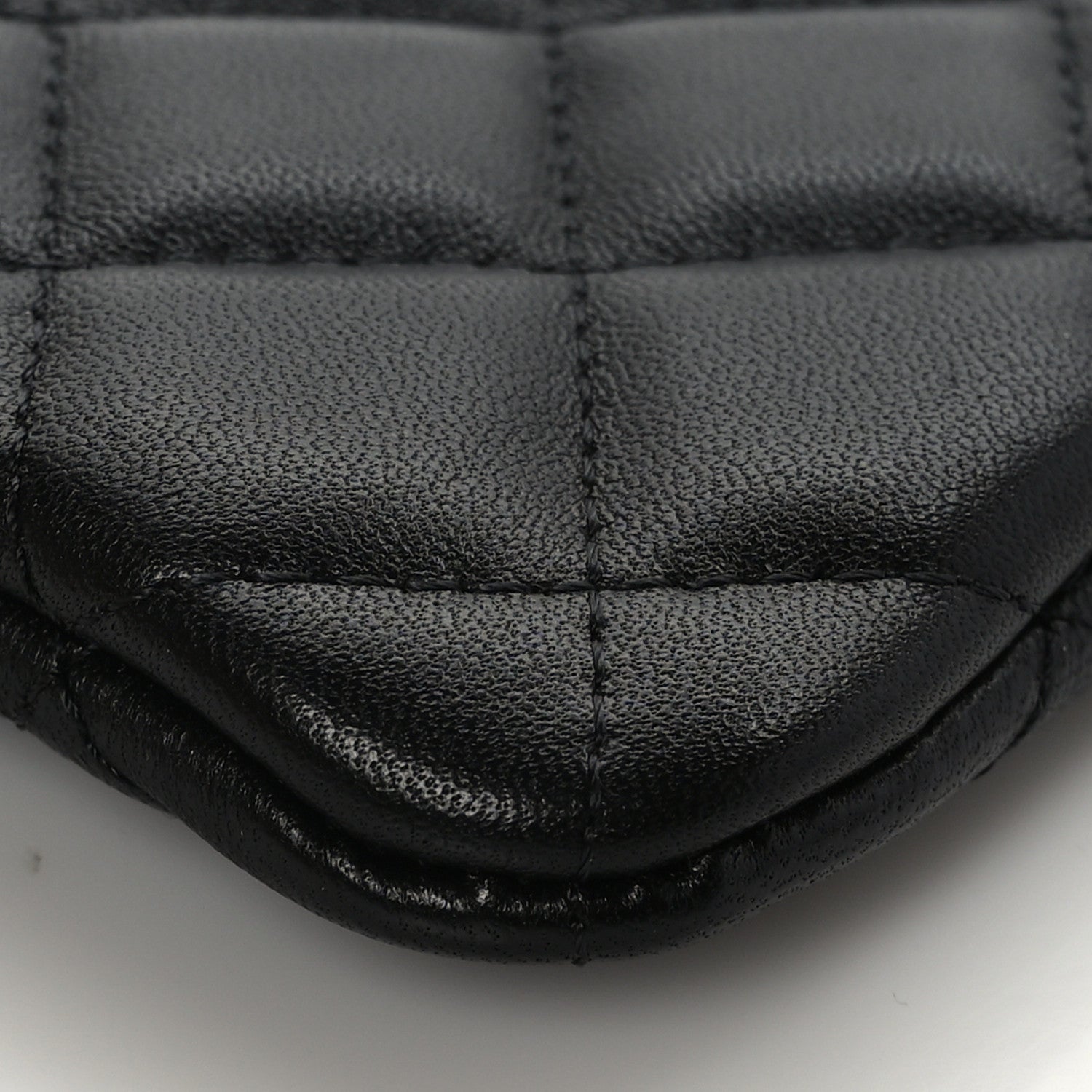 Chanel Lambskin Quilted Small Cosmetic Case Black 8 of 9