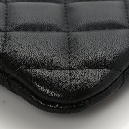 Chanel Lambskin Quilted Small Cosmetic Case Black 8 of 9