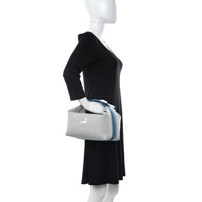 Hermes Canvas Large Bride-A-Brac Cabriole Case Bleu Nattier 2 of 10