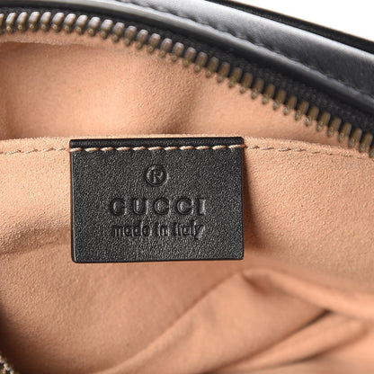Gucci Calfskin Matelasse GG Marmont Belt Bag 85 34 Black 6 of 8