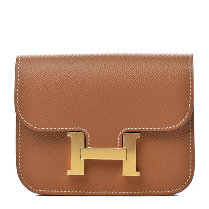 Hermes Epsom Constance Slim Wallet Gold 1 of 7
