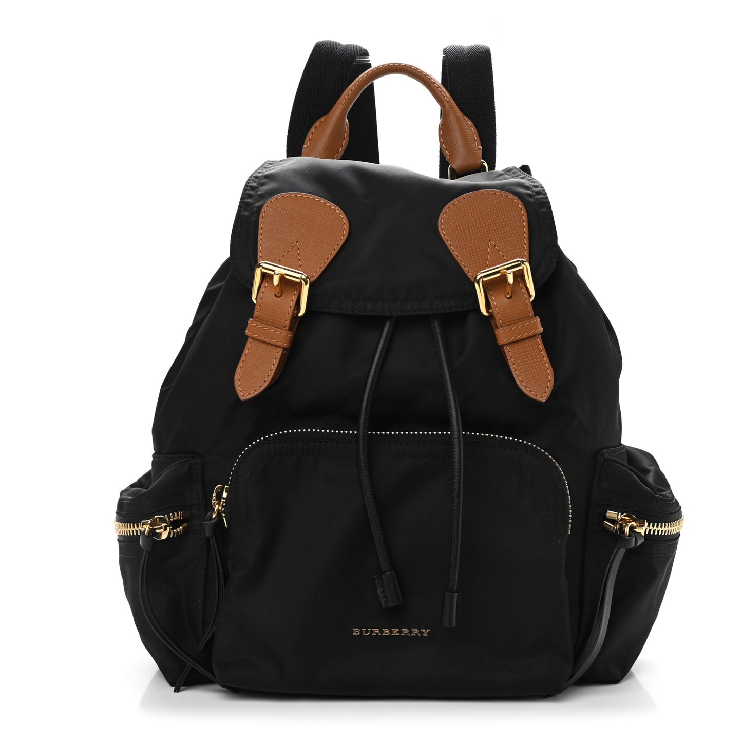 Nylon Medium Rucksack Backpack Black
