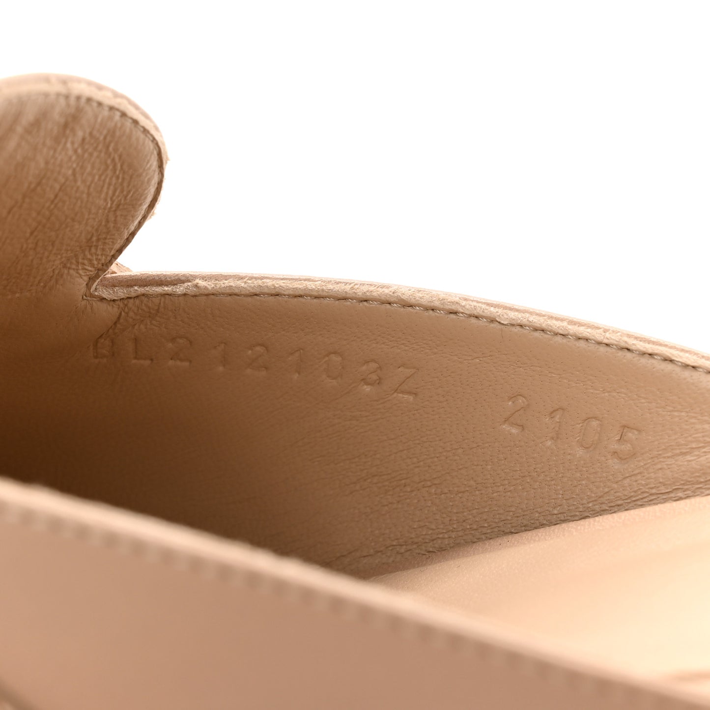 Shiny Lizard Calfskin Oz Mules 40 Beige Sarrazin