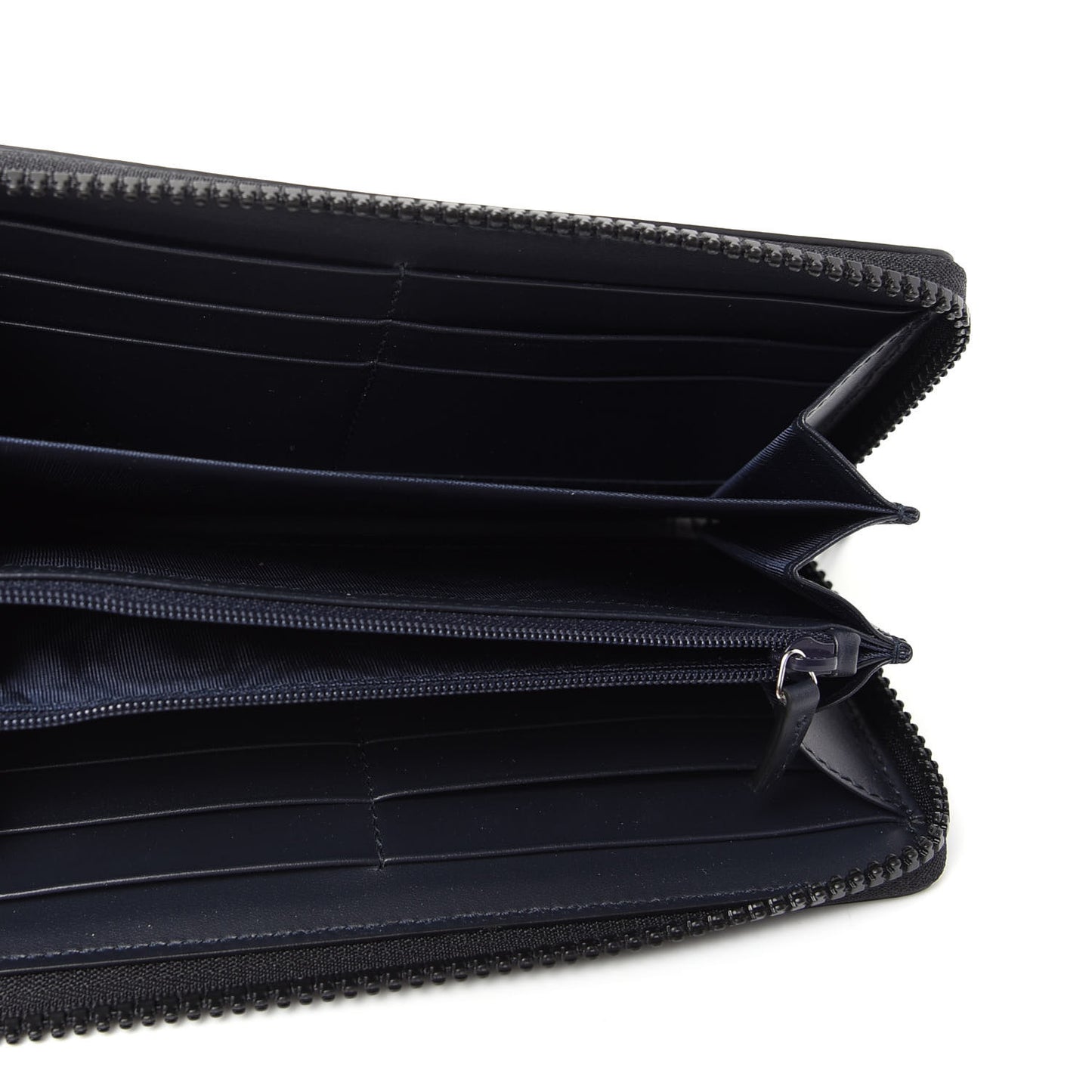 GG Supreme Monogram Blooms Zip Around Wallet Blue