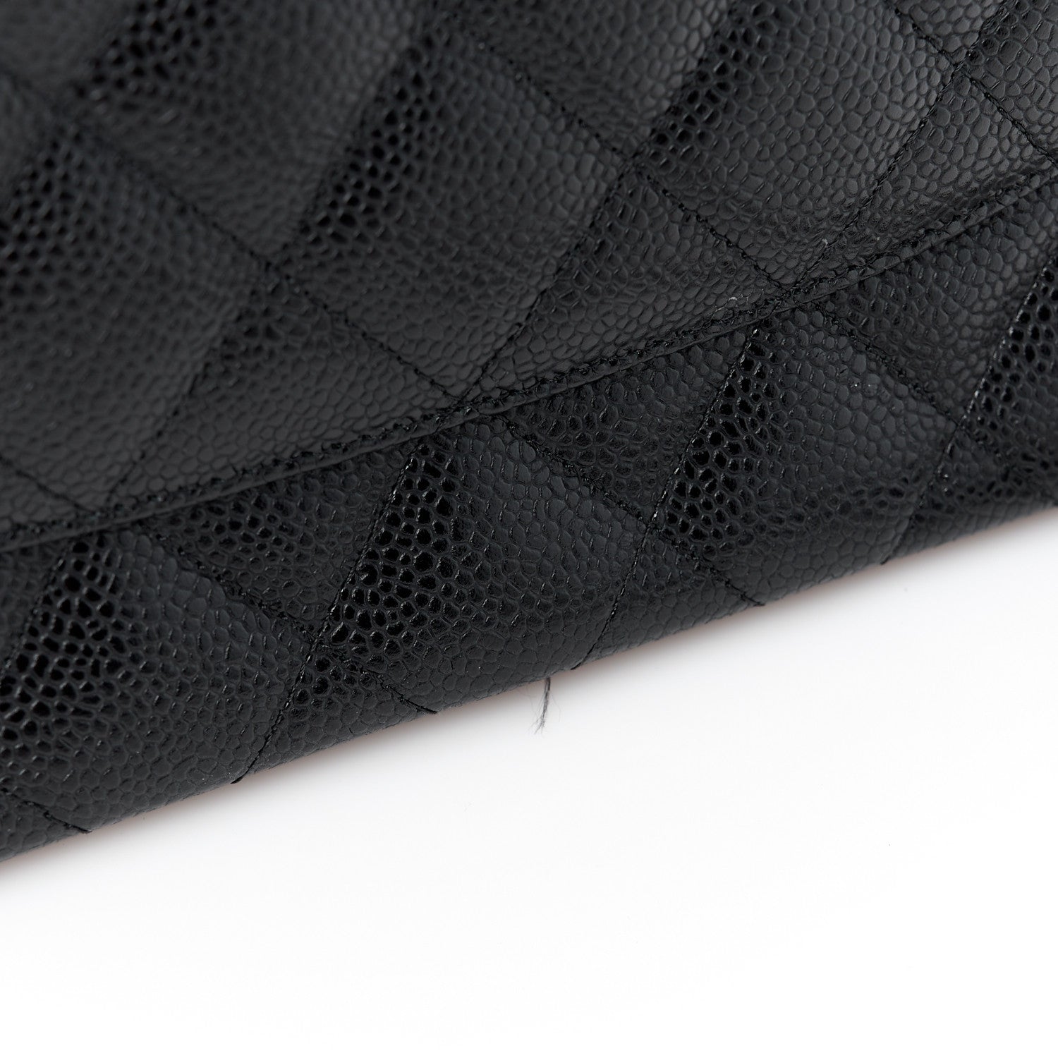 Chanel Caviar Quilted Jumbo Double Flap Black 13 of 15