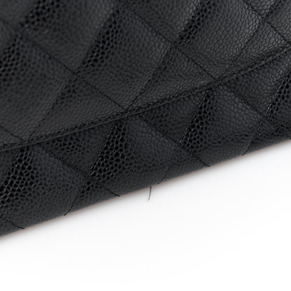 Chanel Caviar Quilted Jumbo Double Flap Black 13 of 15